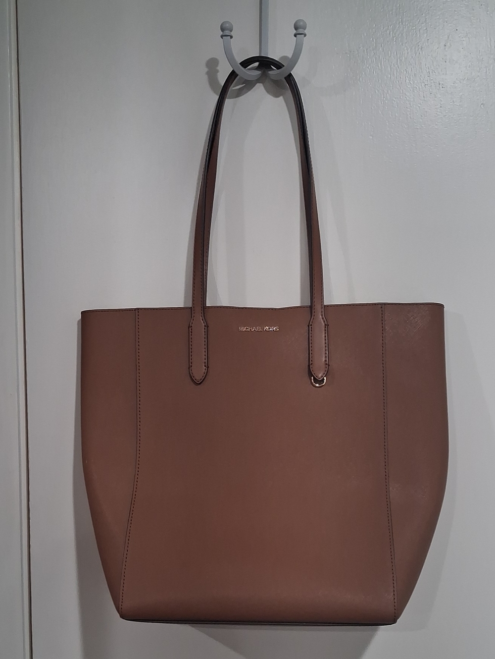 Michael Kors Taupe Brown Leather Tote